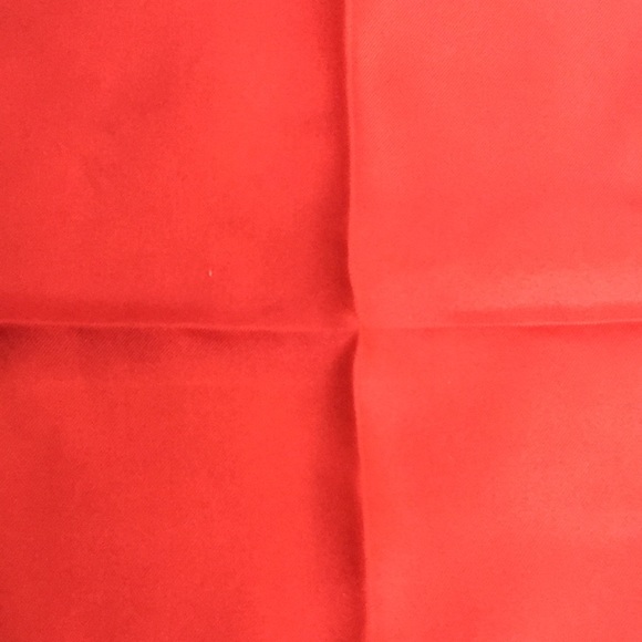 NWOT Cremieux Silk Square Scarf Red      W/ Green Plaid - Picture 5 of 8